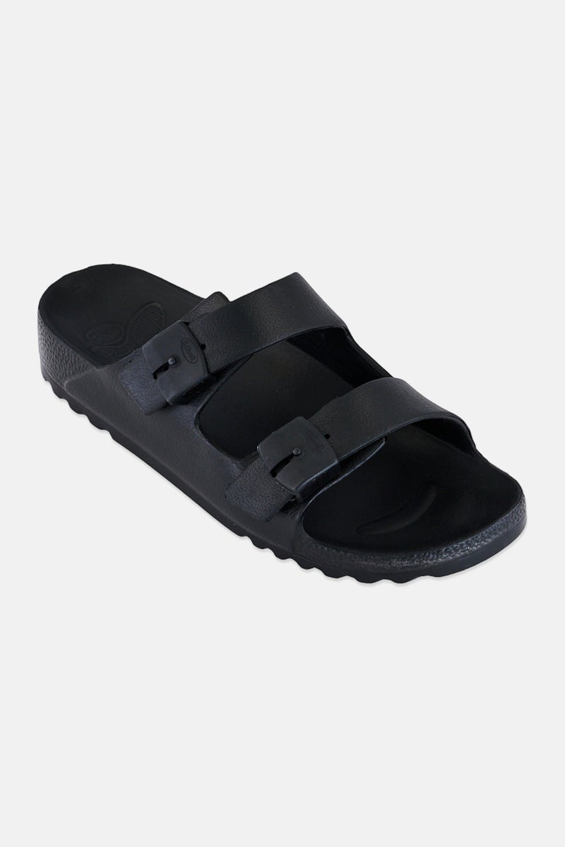 Scholl Women Bahia Bioprint Adjustable Buckle Sandals, Black - Image 1